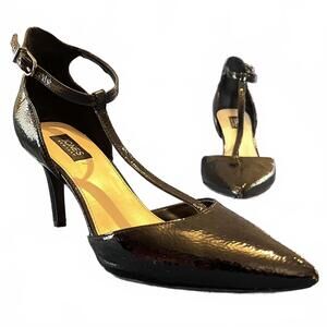 Elegant Black Patent Leather Heels by Jones New‎ York